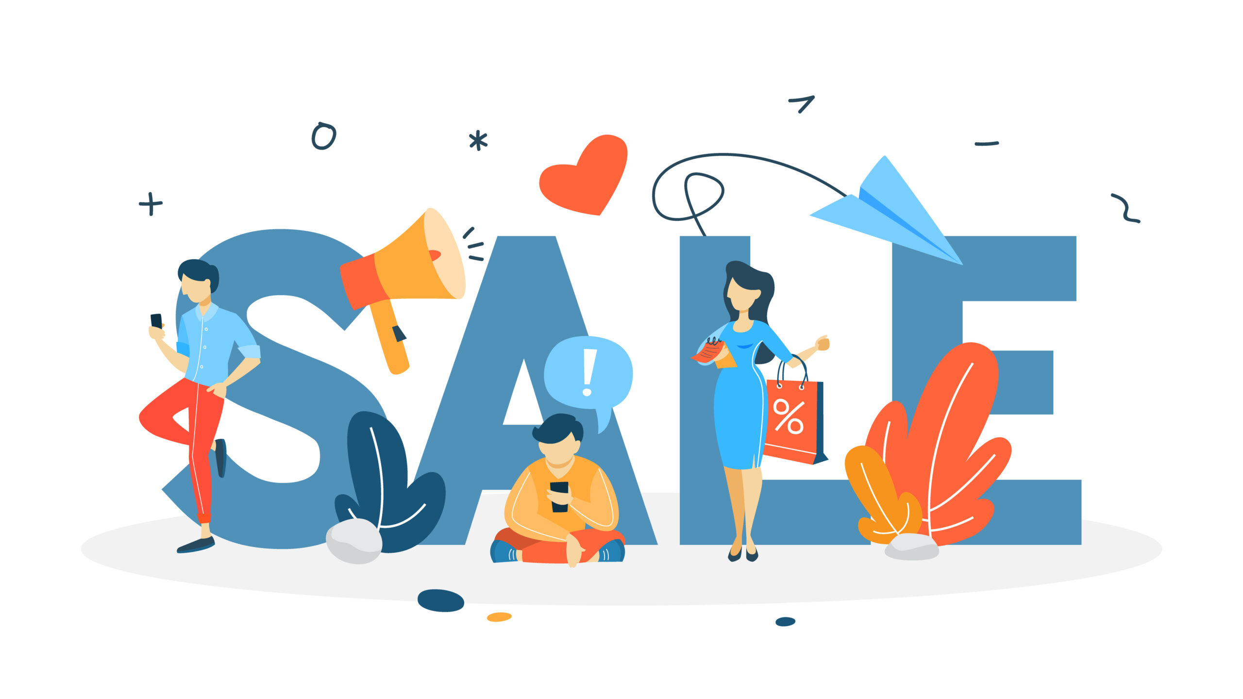 Sale concept illustration